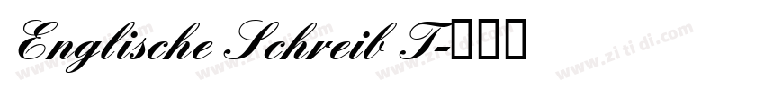 Englische Schreib T字体转换